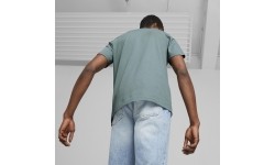 Puma Medvilniniai Marškinėliai Vyrams Graphics Wave Tee Green 674483 84