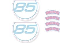 Zestaw naklejek BERG GO² Retro Pink