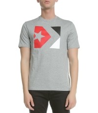 Converse Marškinėliai Star Chevron Tri Color Tee Grey