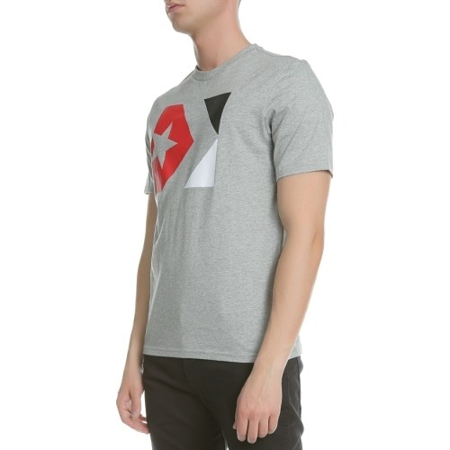 Converse Marškinėliai Star Chevron Tri Color Tee Grey