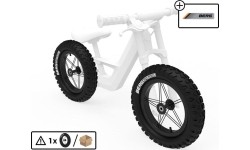 Koło 12'' All Terrain - czarny/biały