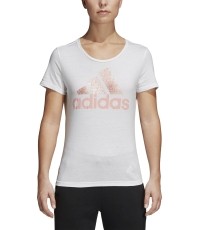 Koszulka Adidas Foil Text Bos White CV4562