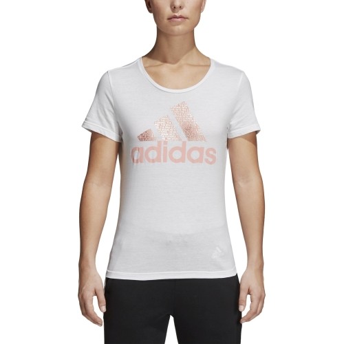 Koszulka Adidas Foil Text Bos White CV4562