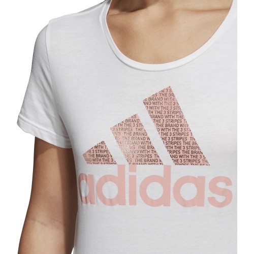 Koszulka Adidas Foil Text Bos White CV4562