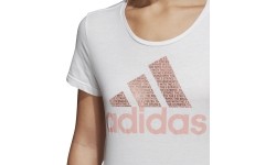 Koszulka Adidas Foil Text Bos White CV4562