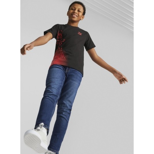 Puma Marškinėliai Paaugliams X Miraculous Tee Black 538683 01