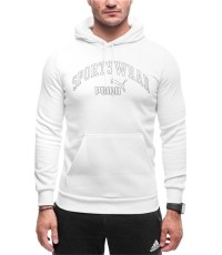 Bluza męska Puma Ess+ Logo Lab Hoodie FL, biała 681775 02
