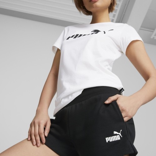 Szorty damskie Puma Ess 4" Sweat, czarne, 586824 01