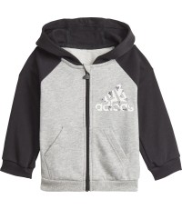 Adidas dziecięcy dres I Bos Logo Fz J Grey Black GT9500