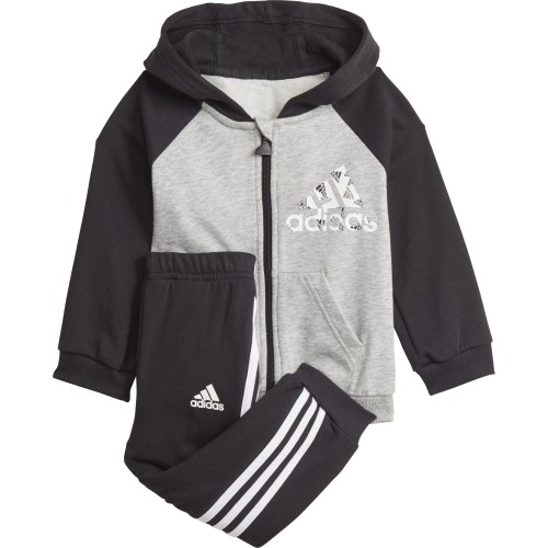 Adidas dziecięcy dres I Bos Logo Fz J Grey Black GT9500