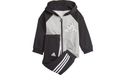 Adidas dziecięcy dres I Bos Logo Fz J Grey Black GT9500