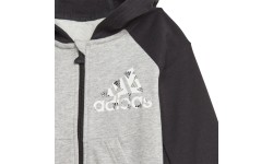 Adidas dziecięcy dres I Bos Logo Fz J Grey Black GT9500