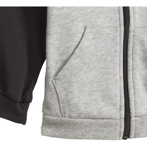 Adidas dziecięcy dres I Bos Logo Fz J Grey Black GT9500