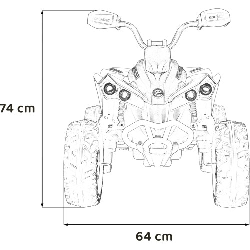 Quad Maverick ATV niebieski