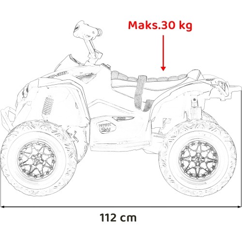 Quad Maverick ATV niebieski