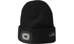 Czapka BLACK z latarką LED ładowaną przez USB