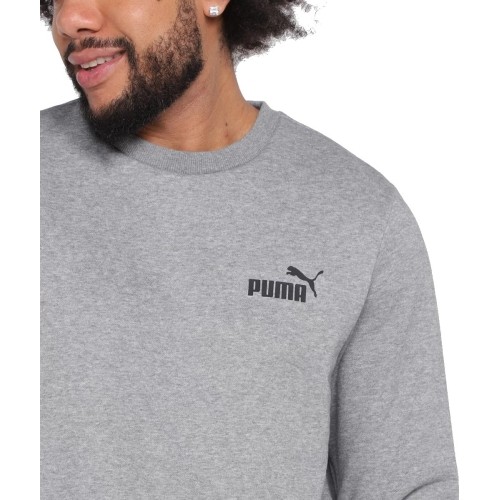 Puma bluza męska Ess Small Logo Crew Grey 586682 03