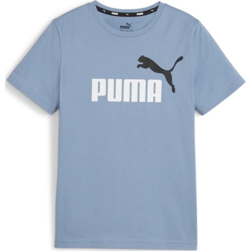 Koszulka młodzieżowa Puma Ess+ 2 Col Logo Tee, niebieska 586985 20