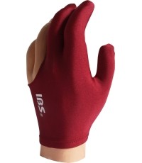 Rękawica bilardowa IBS bordowo-czerwona 1 rozmiar