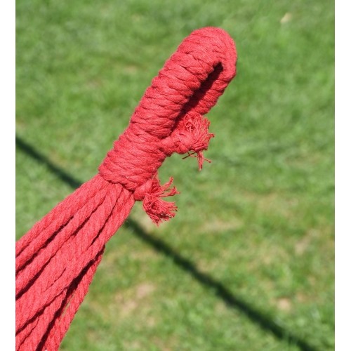 Hamak ogrodowy kempingowy Cattara Textil - Czerwono-żółty, 200 x 100 cm