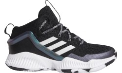 Buty do koszykówki dla młodzieży Adidas Lockdown J czarne FZ1696