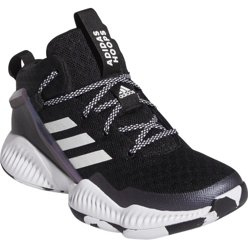 Buty do koszykówki dla młodzieży Adidas Lockdown J czarne FZ1696
