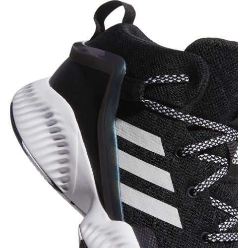 Buty do koszykówki dla młodzieży Adidas Lockdown J czarne FZ1696