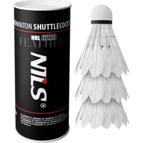 Lotki do badmintona z piór Nils NBL6223, LED, 3 szt.