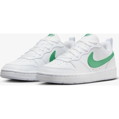 Buty młodzieżowe Nike Court Borough Low White Green DV5456 109