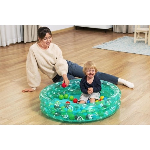 Zielony basen 91x20 cm + piłki BESTWAY