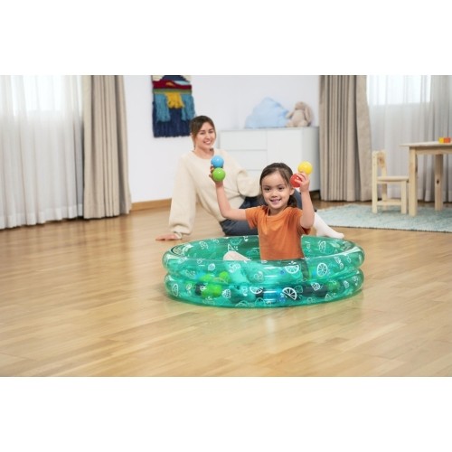 Zielony basen 91x20 cm + piłki BESTWAY