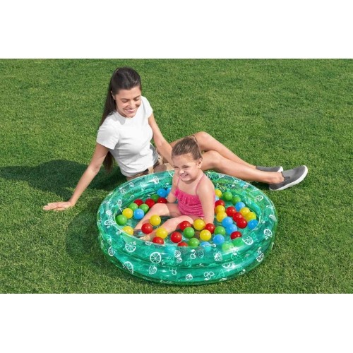 Zielony basen 91x20 cm + piłki BESTWAY