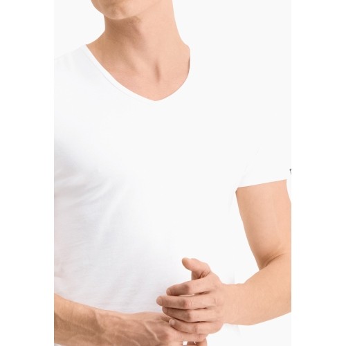 Puma koszulka męska Basic 2p V-N White