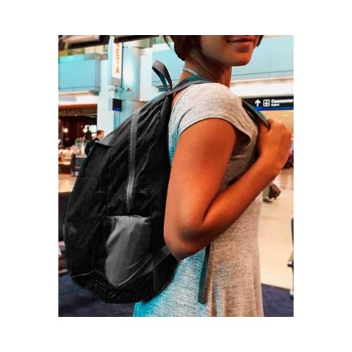 Plecak miejski uniwersalny wycieczkowy podróżny Travelon Daypack Packable - 18 l, Czarny