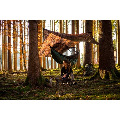 Płachta biwakowa Amazon Traveller Forest, brązowa