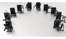 Zestaw maszyn do treningu obwodowego UpForm S-line - 10 szt.