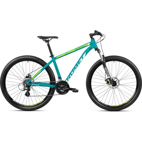 Dviratis Romet Rambler R9.1 2024 niebiesko-biało-żółty