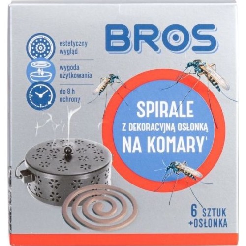 Spirala na komary z ozdobną osłoną Bros