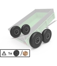 Koło szare 300x4 łożysko igiełkowe