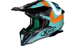 Kask motocrossowy X-Lite X-502 Best Trick Aquamarine - Blue-black