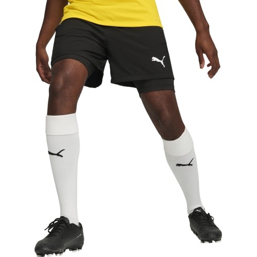 Spodenki piłkarskie Puma TeamGoal 2in1, czarne 658774 03