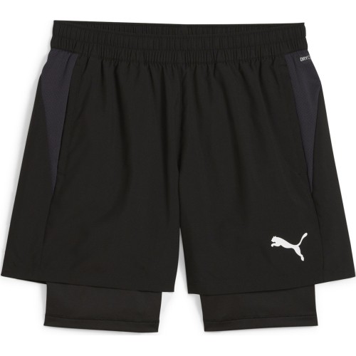 Spodenki piłkarskie Puma TeamGoal 2in1, czarne 658774 03
