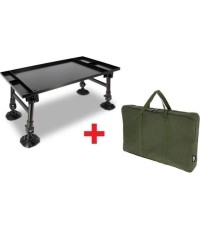 Stół NGT Dynamic Bivvy z torbą, 35,5x60 cm