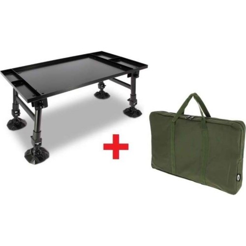Składany stół wędkarski turystyczny z torbą transportpową NGT Dynamic Bivvy - 35,5x60 cm