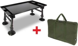 Składany stół wędkarski turystyczny z torbą transportpową NGT Dynamic Bivvy - 35,5x60 cm