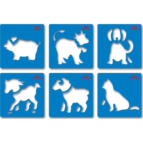 Farmyard. Stencils