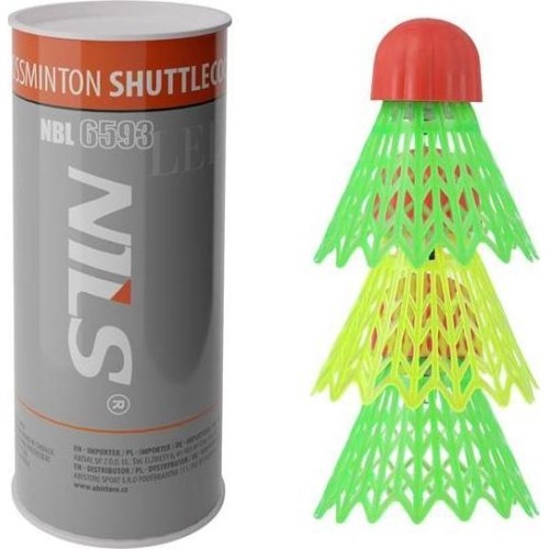 Lotki do Speedmintona Nils NBL6593 - nylon, LED, 3 szt.