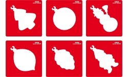 Christmas decorations. Stencils