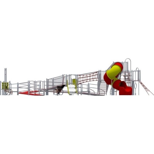 Zestaw integracyjny na plac zabaw dla osób na wózkach inwalidzkich Inter-Play Dragon