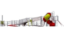 Zestaw integracyjny na plac zabaw dla osób na wózkach inwalidzkich Inter-Play Dragon